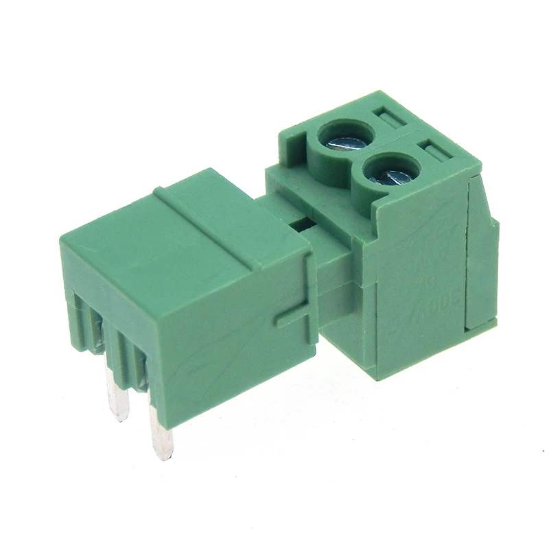 Винтовая Клеммная колодка с прямым углом 5 комплектов 15EDG 2 контакта Шаг 3 81 мм