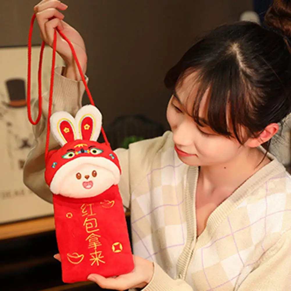 

Отличный дизайн 2023 счастливых денег, праздничный Подарочный пакет на весну, красный конверт из ПП хлопка, декоративный