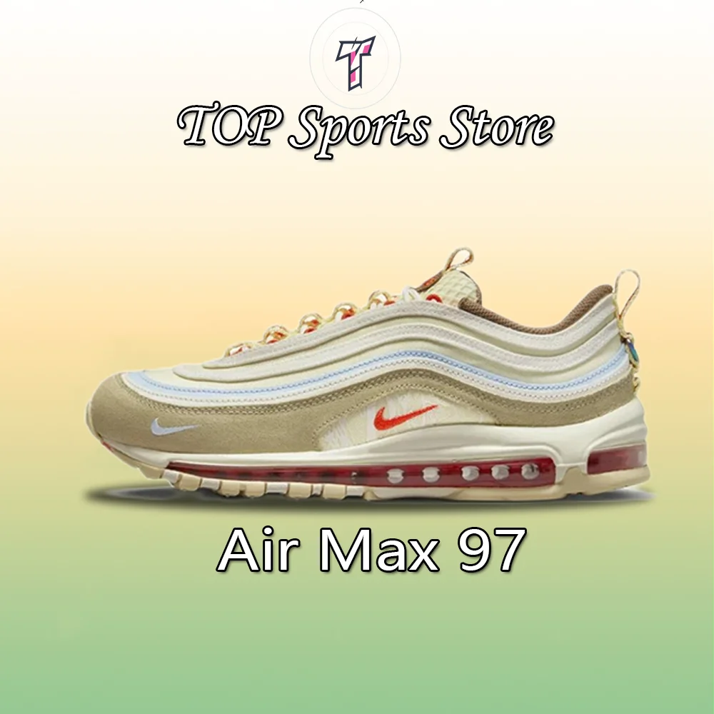 Мужские и женские кроссовки Nike New Air Max 97. Низкие. Дышащая удобная неуклюжая обувь.