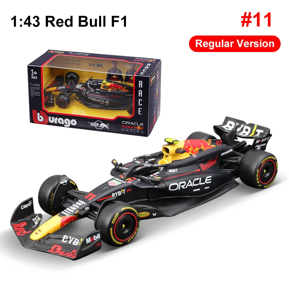 Bburago New 2024 1:43 Red Bull Ferrari F1 # 1 11 Миниатюрные гоночные модели из сплава игрушки