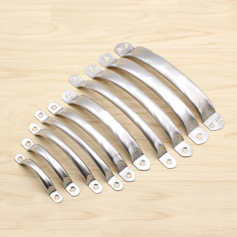 

Stainless Steel Door Handles Cupboard Knob Silver Drawer Pulls Kitchen Cabinet Knobs 65-161mm