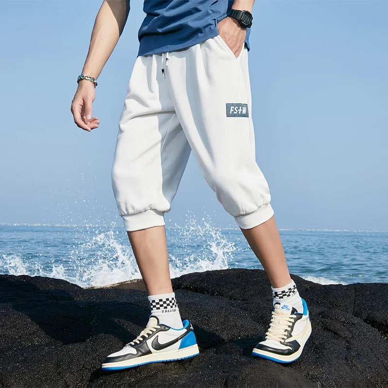 2022 8XL Cotton Men's Long Shorts Plus Big Size Oversize Capris Pants Homme Shores Of Chores Sports Bermuda Summer Clothing Z429