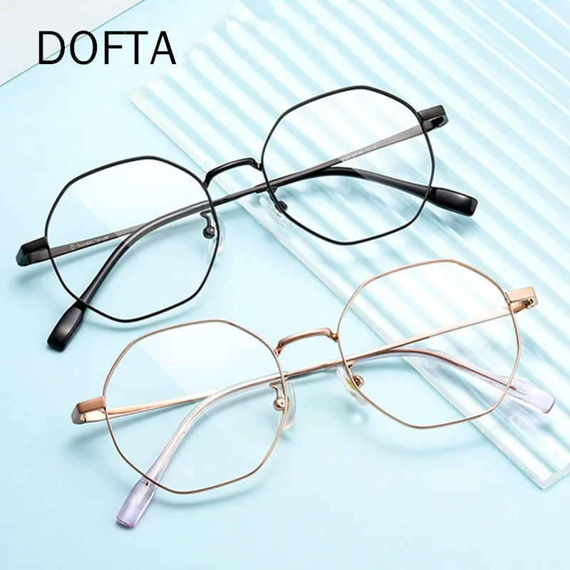 DOFTA титановая оправа для очков женские ультралегкие круглые оптические оправы по