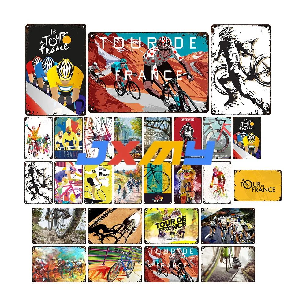 

Tour De New France Велоспорт металлический знак велосипед оловянные знаки настенный художественный плакат для паба бара гаража магазина металлический налет настенное искусство