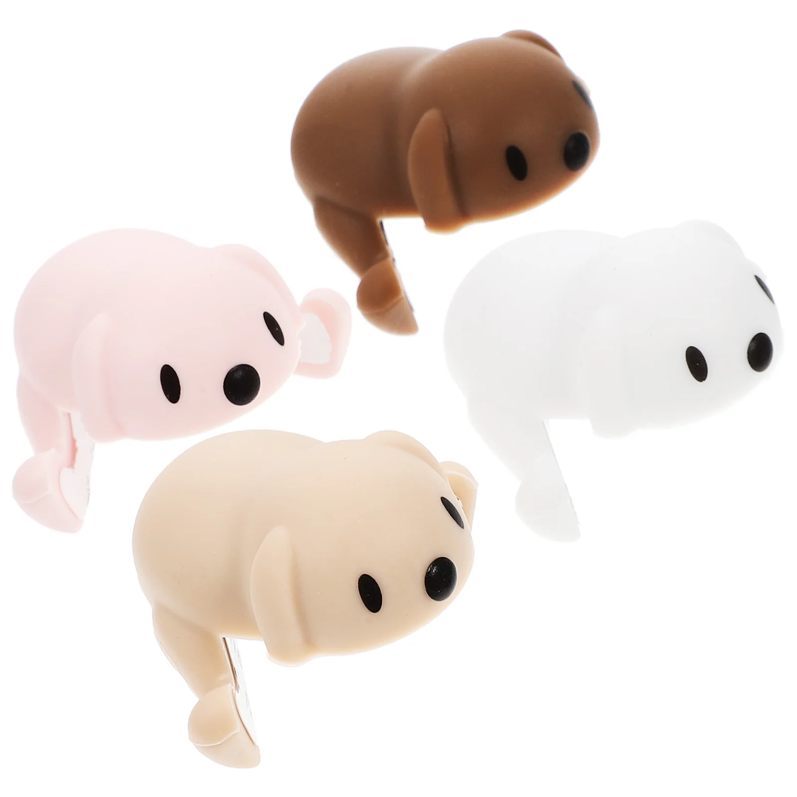 

4 Pcs Puppy Silicone Corner Guards Cover Cushion Protector Furniture Silica Gel Safety Bumper Baby Cartoon