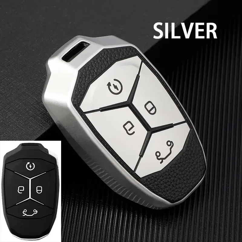 

4-кнопочный ТПУ + кожаный чехол для автомобильного ключа, защитный чехол для автомобильного ключа для LYNK & CO 01 02 03, автомобильный держатель, умный пульт дистанционного управления, аксессуары для стайлинга автомобилей