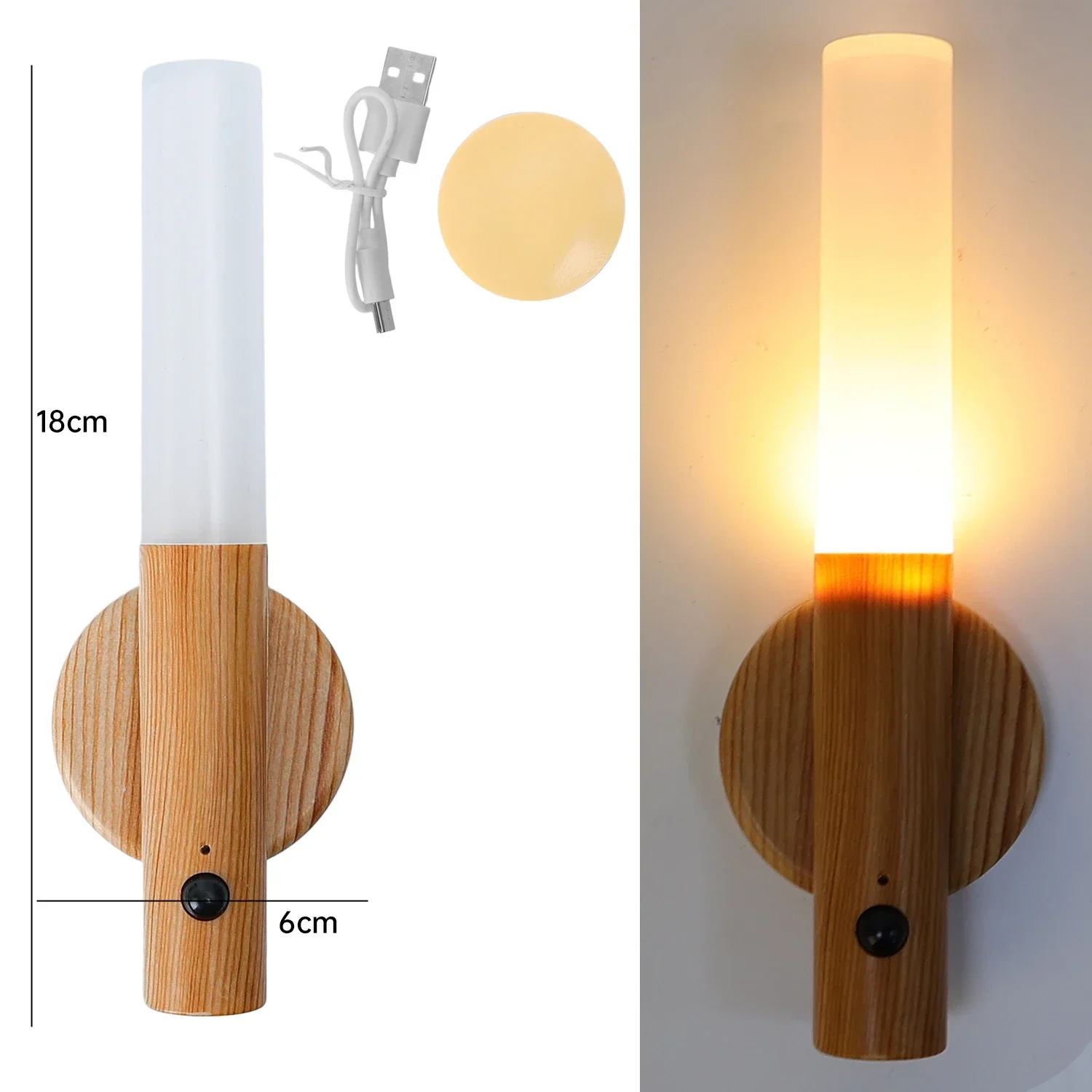 

Ночные светильники, магнитный настенный светильник, датчик движения, интеллектуальная индукционная лампа, перезаряжаемый светильник для кухонного шкафа для спальни, прихожей