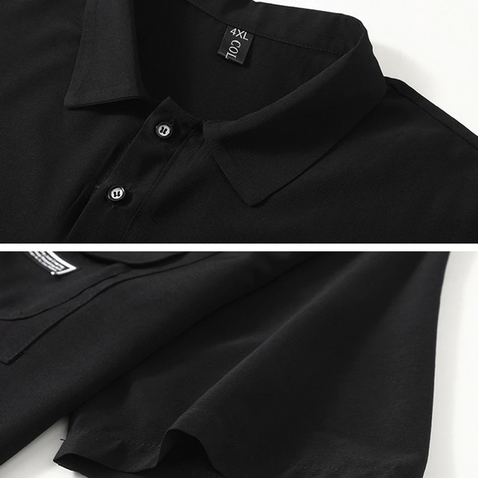 Фото Летние спортивные костюмы для мужчин, большие размеры 11XL 12XL, летние комплекты, повседневные модные рубашки поло, шорты, костюмы, мужские костюмы, большой размер 12XL №5