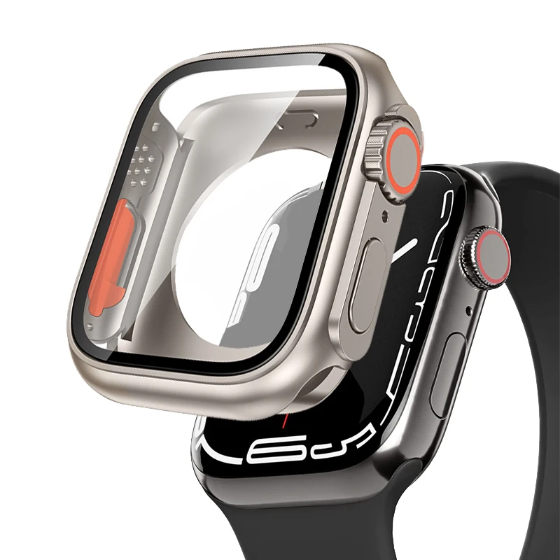 

Улучшенная версия для Apple Watch 8 7 45 мм, защита экрана из твердого закаленного стекла для IWatch серии 4 5 6 Se 44 мм, смены на Ultra 49 мм
