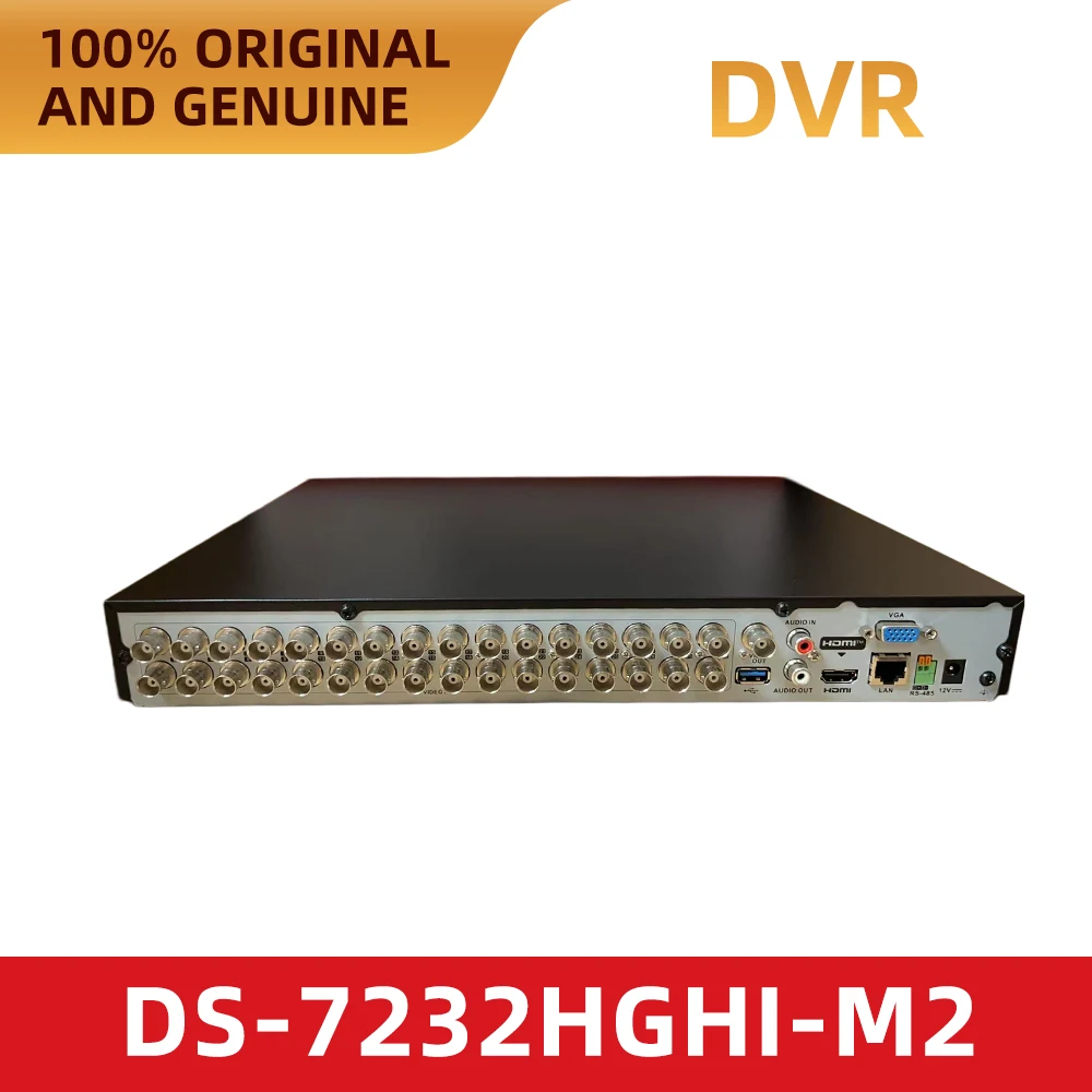 Фото Hikvision DS-7232HGHI-M2 32-канальный 5-в-1 XVR H.265+ 2SATA гибридный видеорегистратор HDTVI AHD CVI CVBS IP-камера с функцией обнаружения людей и транспортных средств №1
