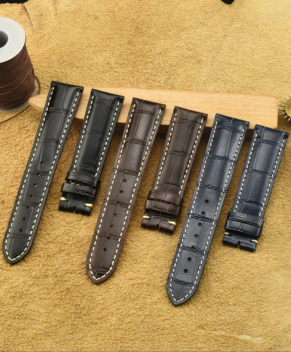 

Ремешок из телячьей кожи для Longines Master L2.628.4/L2.673, мужской браслет из натуральной кожи с застежкой-бабочкой, 19 мм 20 мм 21 мм L4