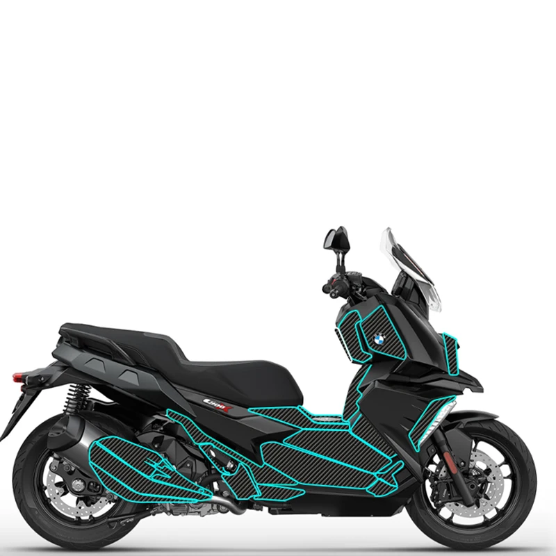 

Модифицированные защитные наклейки из углеродного волокна для BMW C400X, пленка для корпуса, водонепроницаемые и износостойкие декоративные аксессуары для BMW