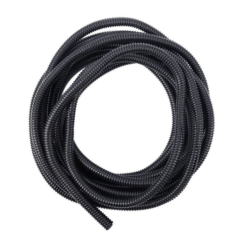 

10X 20 Ft Split Wire Loom Conduit Polyethylene Tubing Black Color Sleeve Tube 10Mm Inner Diameter
