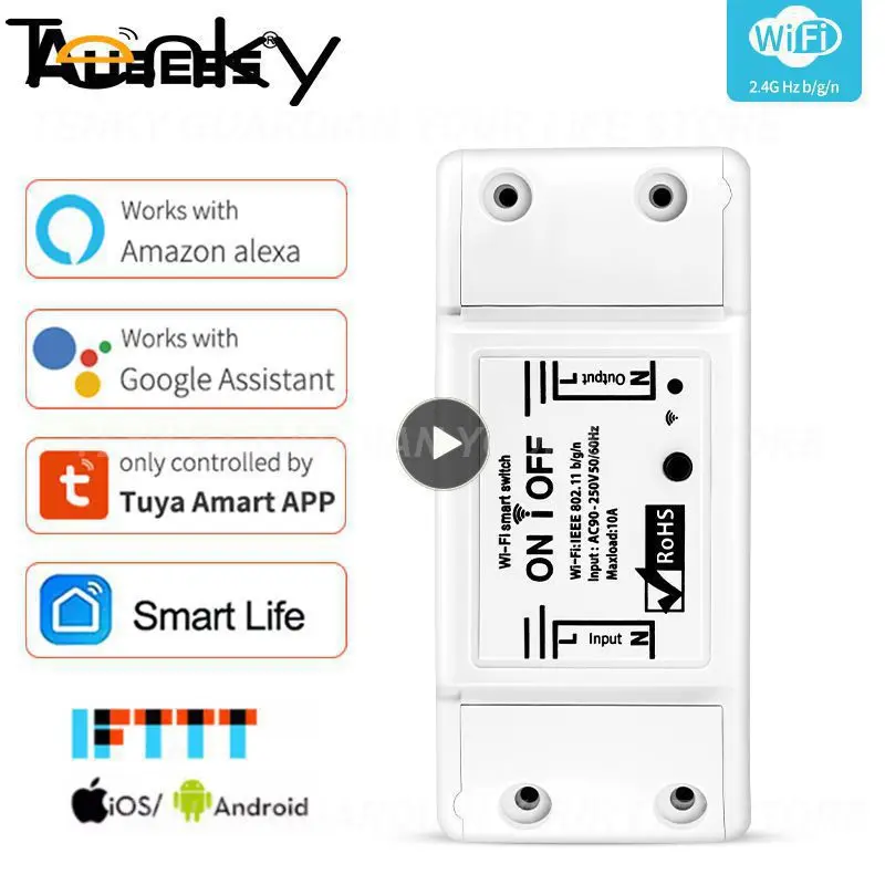 

Mini Breaker Module 10a Diy Smart Home Wireless Switch App Remote Control Wifi Smart Light Switch Tuya