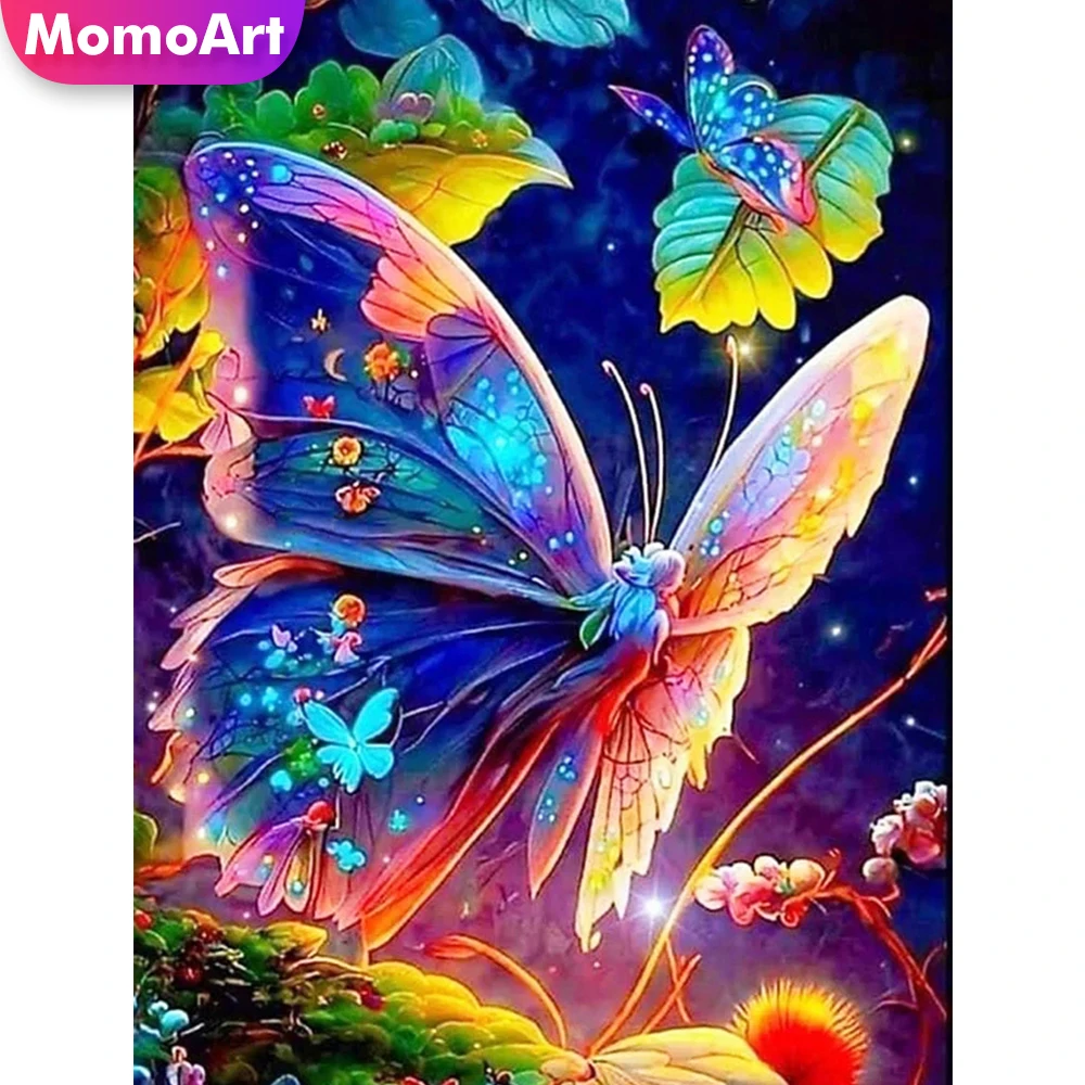Набор для алмазной вышивки MomoArt 5D сделай сам мозаика с рисунком бабочки ручная
