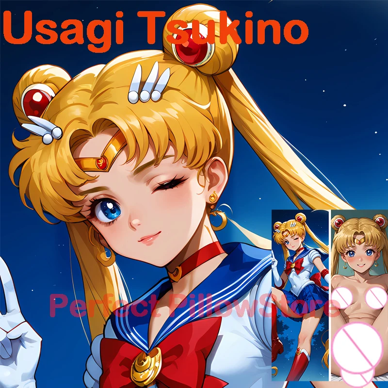 Подушка Dakimakura Аниме Usagi Tsukino с двусторонним принтом в натуральную величину