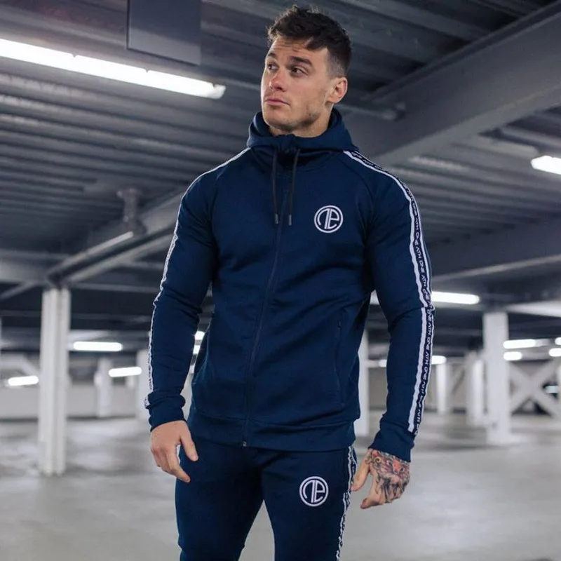 

2022 NEW Sport Suit Running Suit Men Clothing Set Gym Sport Tracksuit Fitness two-piece Men Hoodies+Pants Suit Jogger Men Set