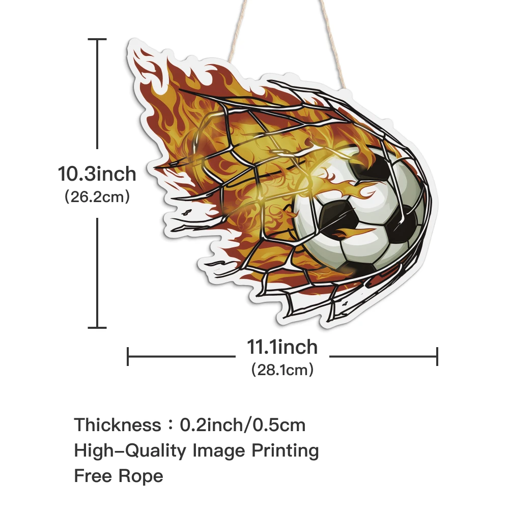 Декор Putuo 1 шт. искусство футбола деревянное украшение деревянный для дома