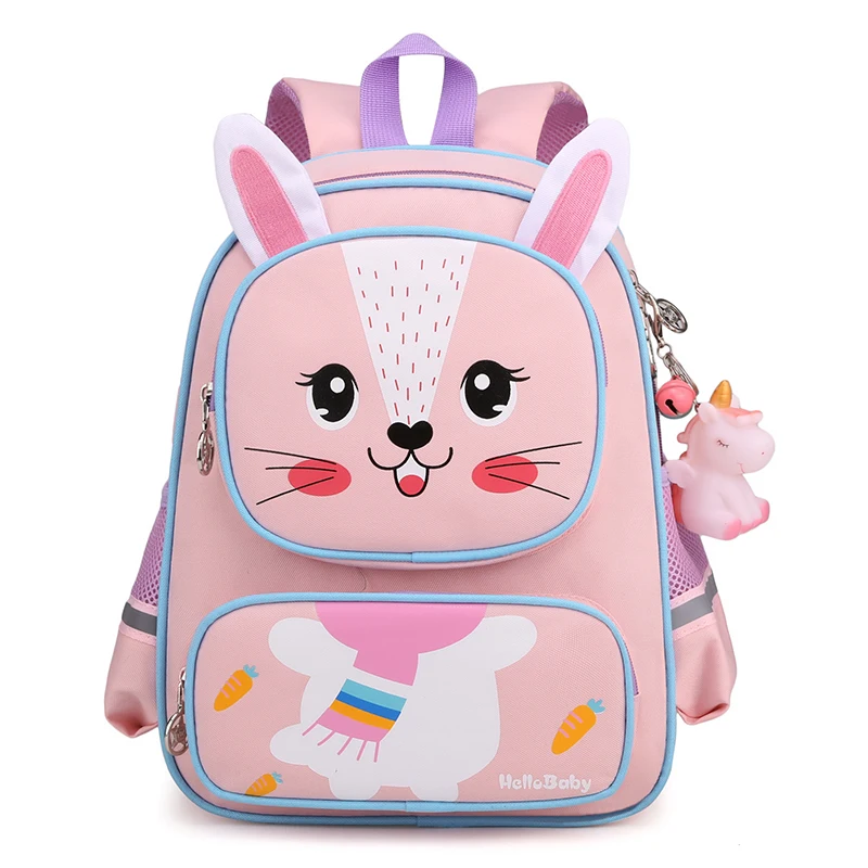 Детский школьный ранец с мультипликационным рисунком, школьный портфель для учеников начальной школы, школьные рюкзаки для девочек и мальч...