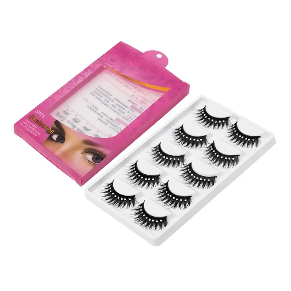 

fiber Fuffy Lashes Handmade Glitter Eye Extension Thick Long Eye Lashes Diamond Manga Lashes False Eyelashes