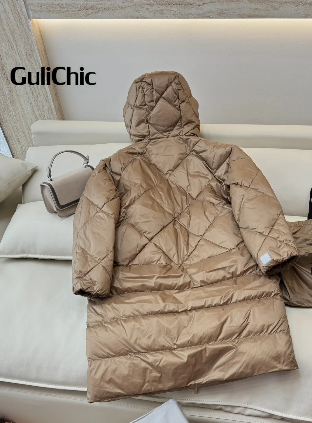 9 13 GuliChic 2024 новые женские модные толстые теплые парки из 90% белого гусиного пуха с