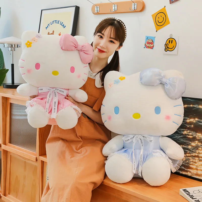 Милые плюшевые игрушки Sanrio для кошек Hello Kitty мягкая плюшевая игрушка-Зверюшка