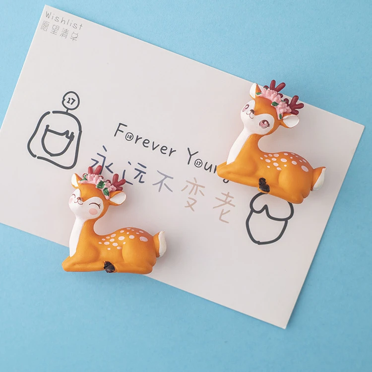 Креативные 3D Мультяшные коровы магнитные наклейки для доски объявлений милые