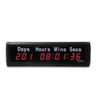 red 1 9 digital led countdown timer led wall clock for home decor