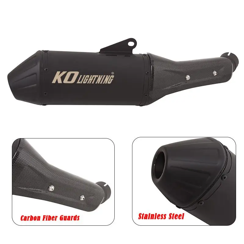 Купи Motorcycle Exhaust Pipe Tail Escape Muffler Stainless Steel And Carbon Guards Modified For 250 ADV 2021-2022 390 ADV 20-22 за 4,541 рублей в магазине AliExpress