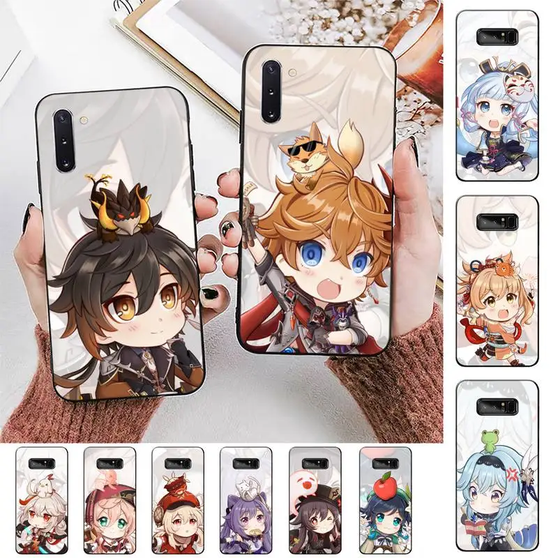 

Genshin Impact Anime Phone Case for Samsung Note 5 7 8 9 10 20 pro plus lite ultra A21 12 72