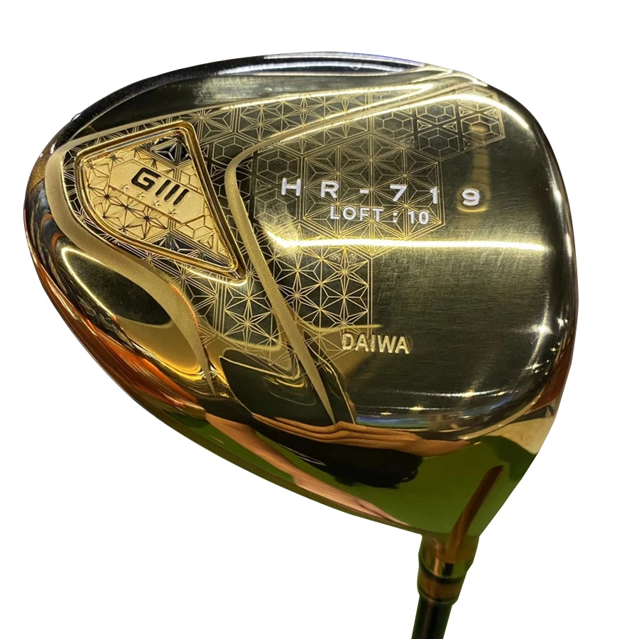 Golf Driver Head DAI WA GIII HR-719 Titanium Alloy Mens Gold/Black Golf Club Driver Tip Accessories Golf Equipment