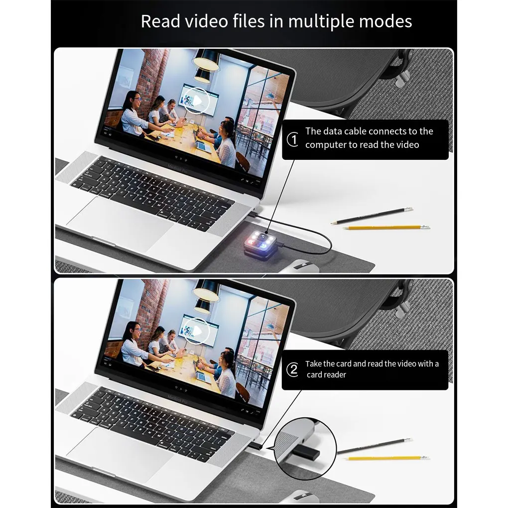 

Mini Body Camera Head-mounted Video Recorder LED 1080P Cam Outdoor