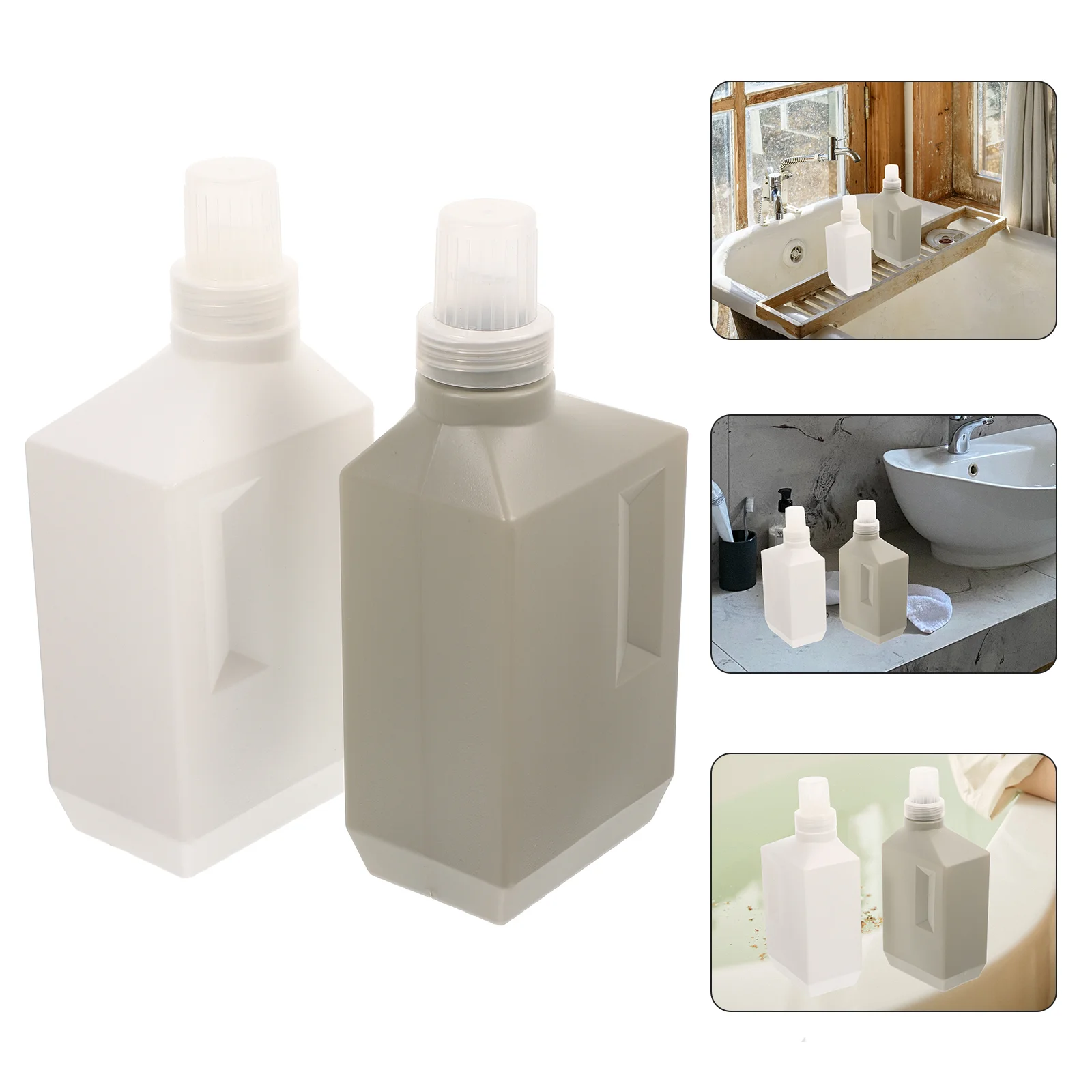 

Laundry Detergent Bottles Bottle Dispenser Soap Liquid Empty Refillable Container Lotion Shampoo Holder Replacement Shower