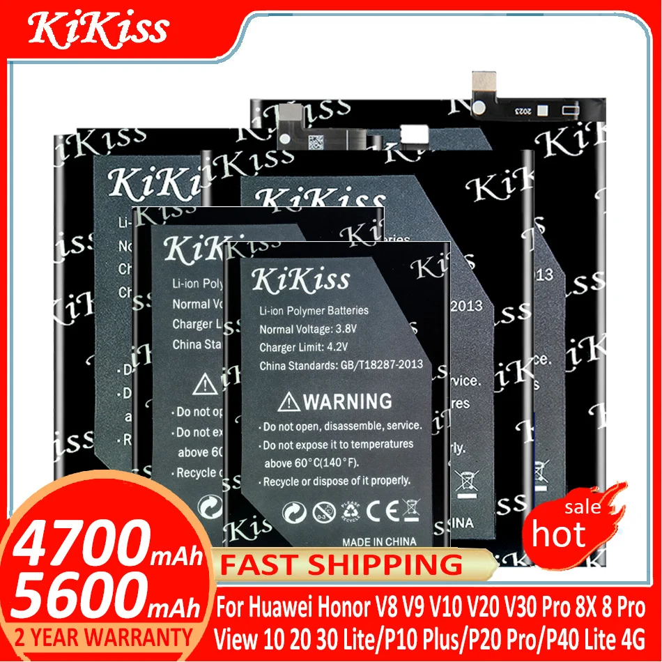 

Battery For Huawei Honor V8 V9 V10 V20 V30 View 10 20 30 Lite Pro DUK-AL10 DUK-AL20 /For Hua wei Honor 8X 8 pro Nova6 mate 10 20