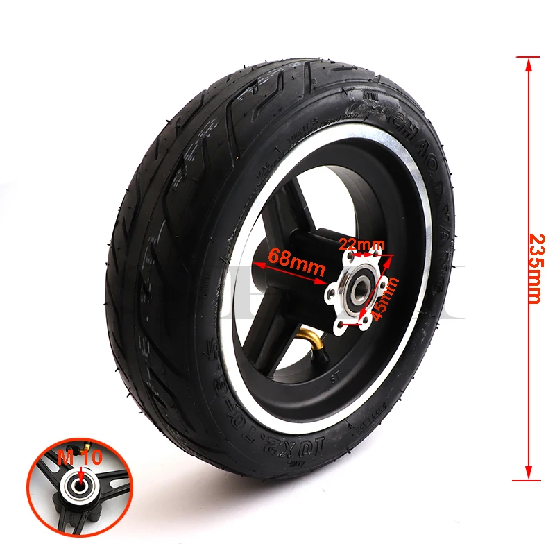 

10 inch inflatable wheels 10x2.70-6.5 Tubeless Tire 6.5 inch aluminum alloy rim For Electric Scooter Balance Scooter Vacuum Tyre
