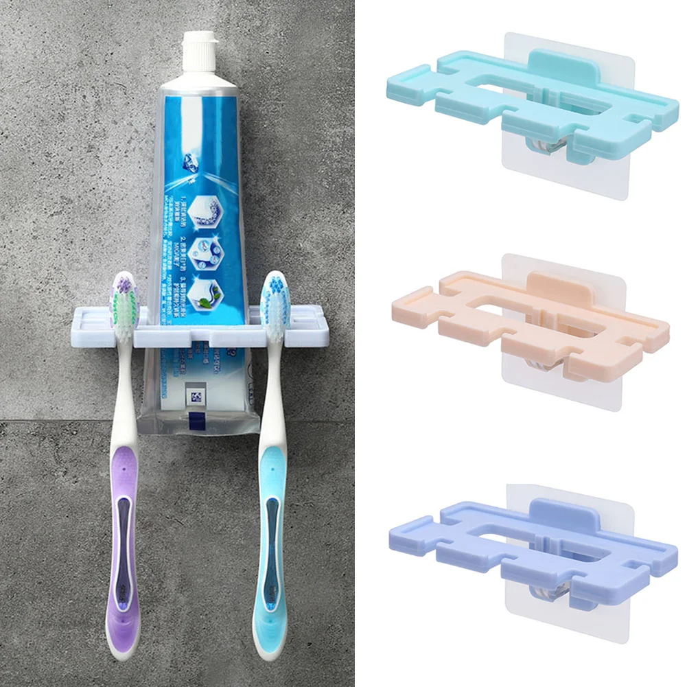

5 Holes Storage Rack Organizer Household Water Free Perforated Space Saving Toothbrush Holder Bathroom Hygienic