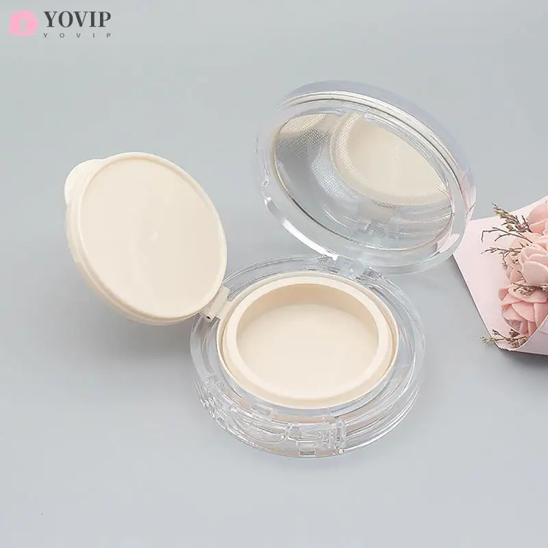 

15g/0.5oz Empty Air Cushion Puff Box Portable Cosmetic Makeup Case Container with Powder Sponge Mirror for BB Cream Foundation