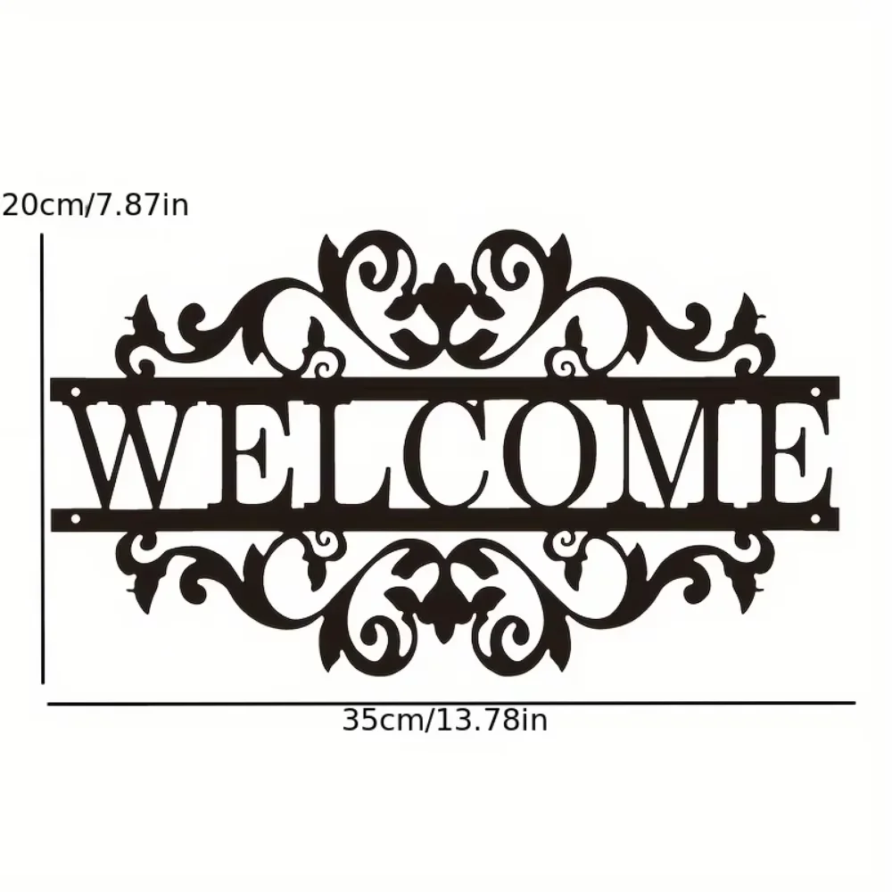 Очаровательный Металлический Знак Приветствия Для Украшения Крыльца. Стильный