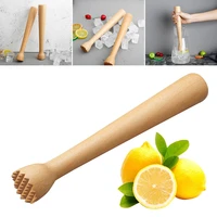 wooden muddler for cocktails durable wood ice crusher bartender kit mojito bar tool masher ice hammer for home bar drink