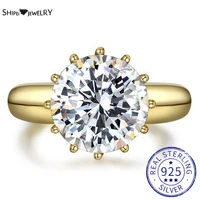 shipei 925 sterling silver 12ct created moissanite pink sapphire citrine gemstone wedding fine jewelry engagement ring wholesale
