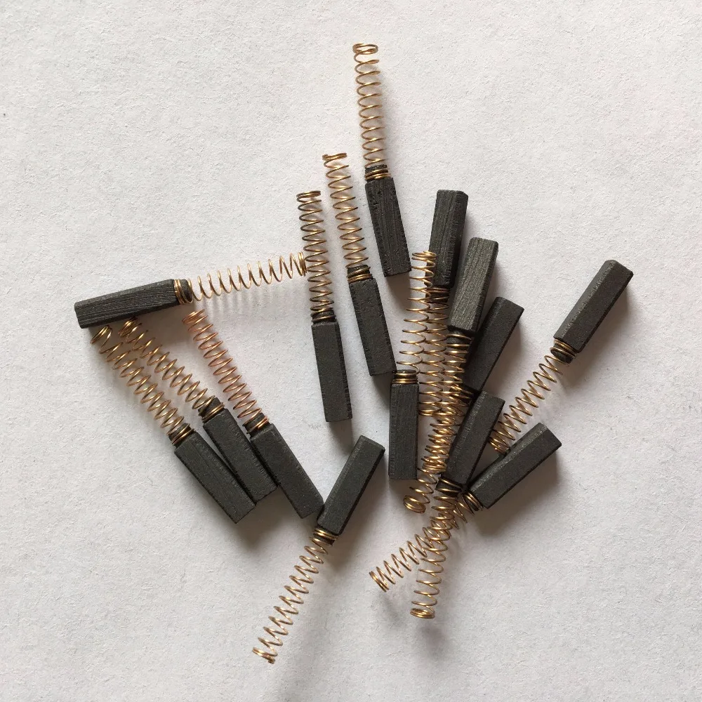 10 шт. 4 x 15 мм 5/32 &quotx 5/32" 19/32 "(L * W H) пружинные угольные щетки для