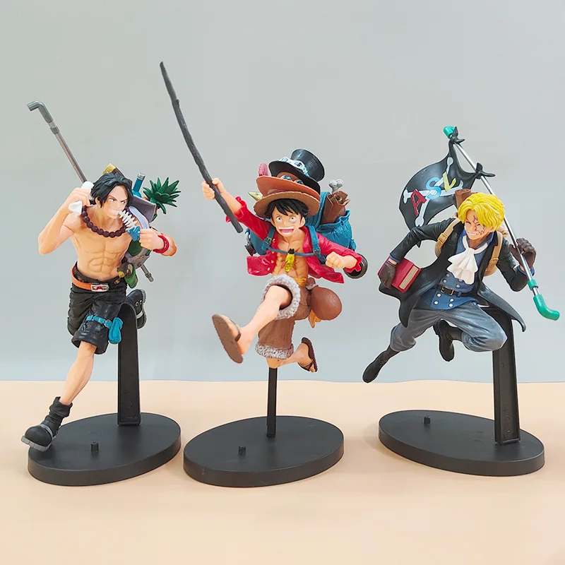 

Фигурка Luffy Three Brothers 3 шт./компл. Сабо Эйс Луффи Аниме модель офисные украшения подарок для детской коллекции
