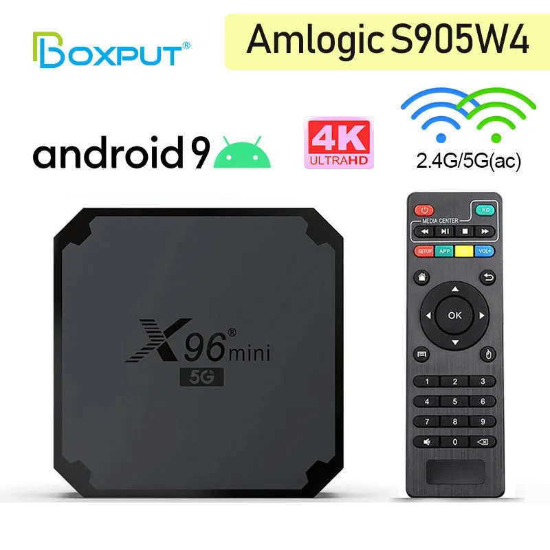 

X96 Mini 5G Smart Android 9.0 TV Box Amlogic S905W/S905W4 Set Top Box 2.4G 5G WiFi 2G16G HD 4K Media Player 1G8GB X96mini Tvbox