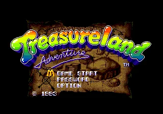 Treasure Land 16bit MD Game Card For MegaDrive For SEGA Genesis Consoles