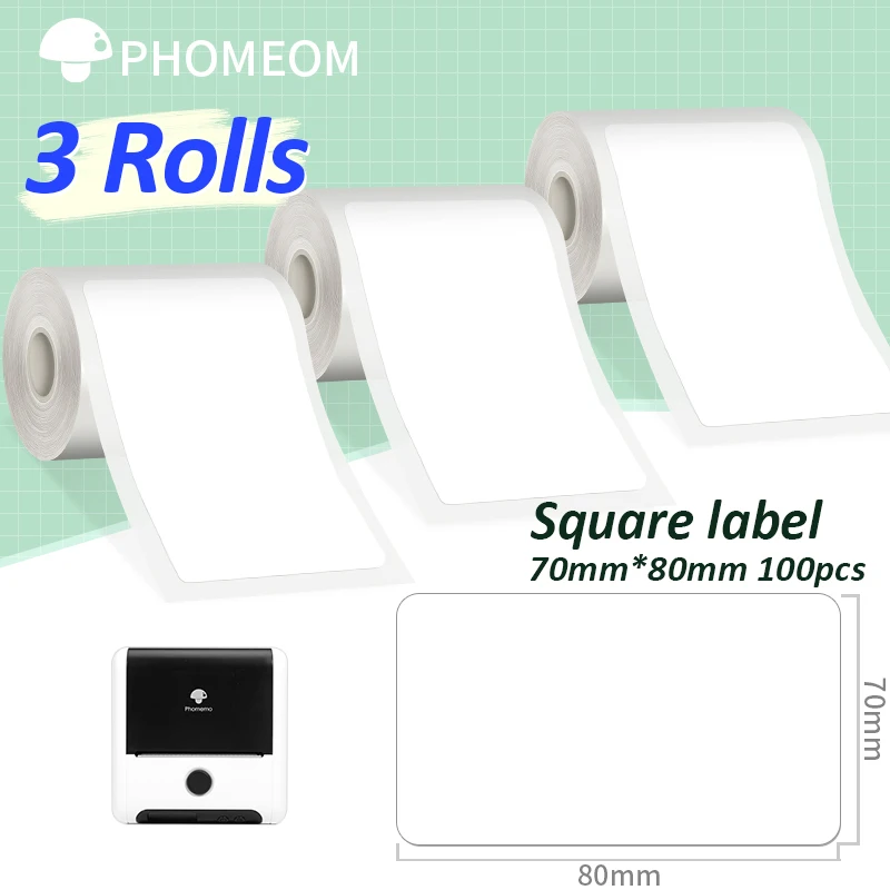 Самоклеющаяся термобумага для принтеров Phomemo M110 M220