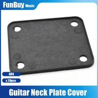 20pcs abs electric guitar neck joint board cover case black neck plate for tl fd guitar electric guitar accessories