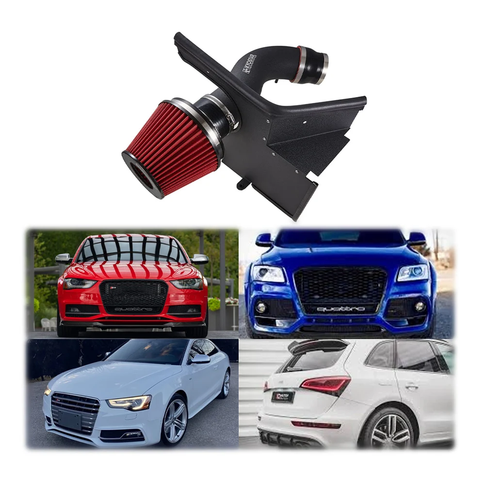 Комплект системы впуска холодного воздуха KYOSTAR для Audi B8 B8.5 S4 S5 Q5 SQ5 с двигателем 3.0T 3.2L V6 2010+ (art.: 3920dd1a7e9ff) - 3920dd1a7e9ff