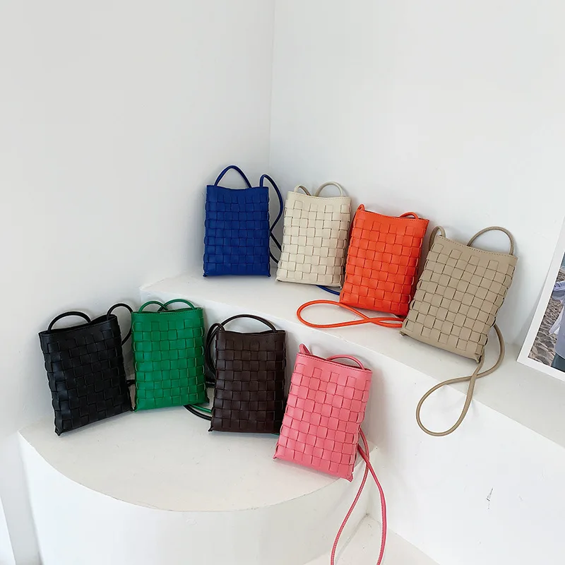 

Женская плетеная Сумка-ведро из экокожи, 2022