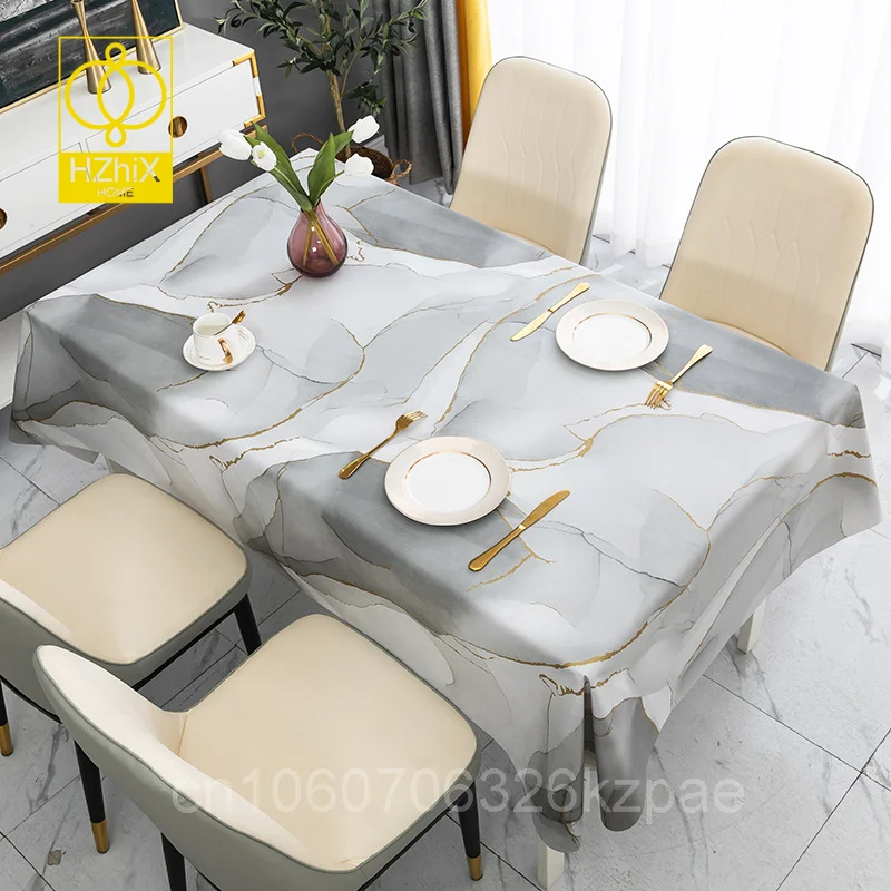 

Nordic Modern Minimalist Light Luxury gilded pattern Kitchen Wedding Decoration Coffee Table Tablecloth Waterproof Tablecloth