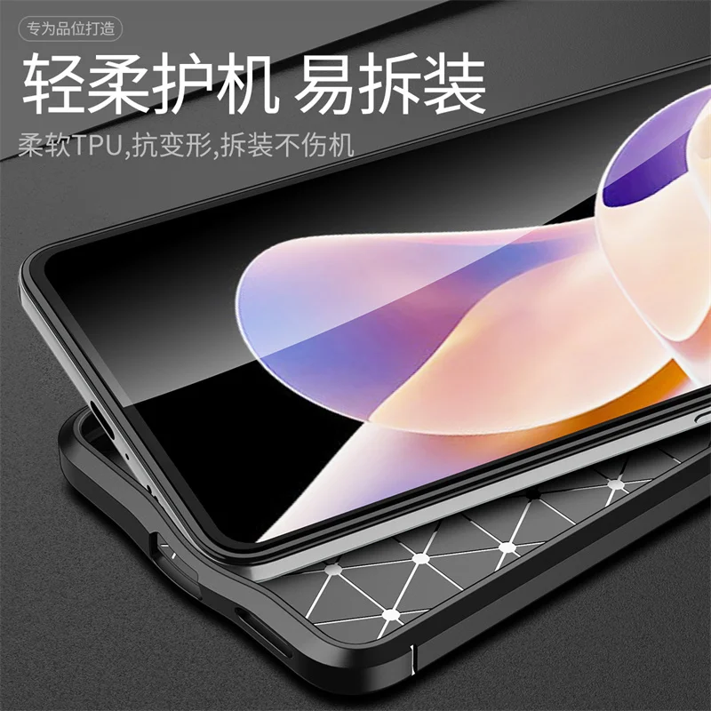 For Xiaomi Redmi Note 11 Pro Case For Redmi Note 11 Pro Cover Capas Bumper TPU Soft Leather For Fundas Redmi Note 11 Pro Cover
